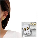 真鍮ハーフムーン×ゴールドチェーン