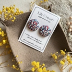 《6》＊くるみボタンピアス＊