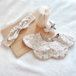 【セット】ハンドメイド 花びらスタイ ヘアバンドセット