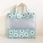 アネモネ☆サマーバッグ ビニールバッグ お買い物バッグ ランチバッグ ラミネートバッグ プールバッグ