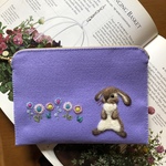 🌻felt de patchworkうさぎのお薬手帳ケース🌻