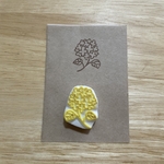 紫陽花　消しゴムはんこ
