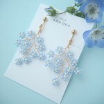 ＊ネモフィラ畑＊小枝ピアス/イヤリング