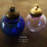 16mm color ガラスドーム&レトロキャップ　5個(色選択)