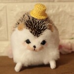 黄色ふわふわハリネズミ＊ぬいぐるみ