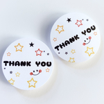 No.210サンキューシール　48枚 ハンドメイド ありがとうシール　ご挨拶シール　お礼
