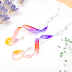 風に揺れる雫のピアス/イヤリング✧ハロウィン（グラデーション）