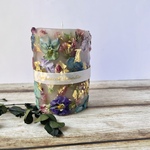 特別価格　ビオラ  ボタニカルキャンドル　ブルー