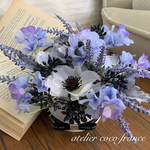 SALE❣️【ギフトフラワー】アネモネとラベンダーと紫陽花の大人のアレンジBOX⭐︎（光触媒コーティング）