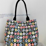 Y様オーダー品＊東欧風フラワードロップ柄のカボチャバッグ２点