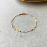 14kgf  キラキラ✴︎ ペタルチェーン　ブレスレット／アンクレット