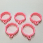シリコンリング ピンク色 内径20mm 5個セット