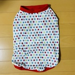  水玉柄　クールクロスニット