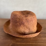 軽くて涼しいハット/organic hemp hat ｜柿渋染ヘンプハット/h-k-h-01