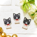 【数量限定】　名札つけワッペン　ねこ
