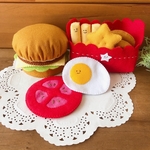 【受注製作】ﾆｯｺﾘ(˙˘˙ )ハンバーガー《フェルトままごと》