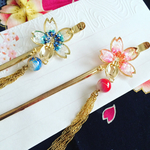 【2色】再販2 桜シェル＊かんざし