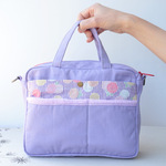 ３Wayバッグインバッグ B-F2(ライトパープル、菊）