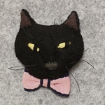 フェルト猫ブローチ　8