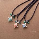 【再販】【輝星(Shell)】シルクコードネックレス(Indigo)