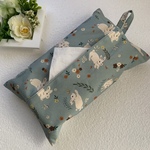 【送料無料】エコティッシュカバー☆マスクストッカー♪ Flora rabbit♪ブルー