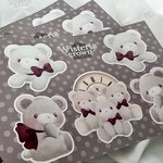 【SALE】テディベア コラージュシート(ブラウン)