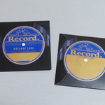 レコード風メッセージカード