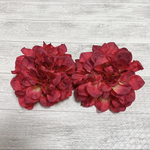 ダリア　レッド　赤　造花 アーティフィシャルフラワー　ハンドメイド 材料 素材　花材　パーツ　