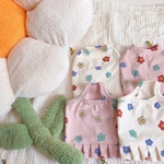 春色お花かわいいTOPS 韓国 犬服 わんこ服 ハンドメイド