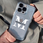 イニシャル入れ iPhone13 iPhone13pro iPhone12 iPhone12pro 文字入れ クリア