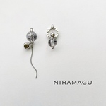 clear beads asymmetry pierce
