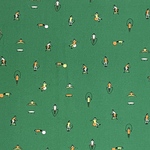 【布 110×50】運動する人 グリーン