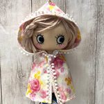 花柄で可愛くおめかし♡レインポンチョ♪