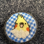 オカメインコちゃん刺繍バッチ