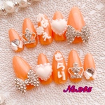 ☆kirari-nail☆ No.245 推しネイル　オレンジ