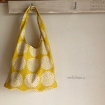 コンビニエコバッグ  紫陽花 黄色