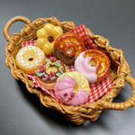 ドーナツかご盛りセット　フェイクスイーツ
