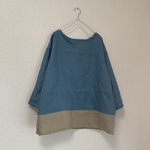 SALE！リネン切り替えプルオーバー