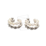 ERG-2047-R【2個入り】ビーズラウンドイヤーカフ/Beads Round Earcuffs Earrings