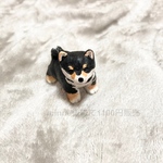 ミニチュア　犬　黒柴　フィギュア　置物　オブジェ　#minne_new
