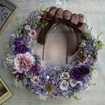 Jolie botanique＜noble＞＊母の日特別価格＊ハーフムーンリース＊グリーン＊プリザーブドフラワー＊お花＊ギフト＊結婚祝い＊新築祝い＊フラワーギフト＊母の日