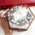 着用画像あり：【人気急上昇】Crystal bijou　bracelet*bridal/wedding/結婚式/ｳｪﾃﾞｨﾝｸﾞ/ﾌﾞﾗｲﾀﾞﾙ/ｽﾜﾛﾌｽｷｰﾋﾞｼﾞｭｰ