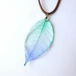 【すみ様専用ページ】Blue ＆ Green Gradation Leaf Pendant