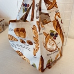 大人気❗️ベーカリー&カフェ　マルシェバッグ♡コンビニ用サイズ♡お子様用バッグにも