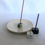 お香立て3個と受け皿1枚セット(B)