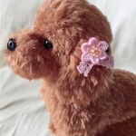 ワンちゃんの春色フラワー＊ヘアピン♪