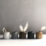 陶のカヌレ　一輪挿し　【心日和オリジナル】花器　