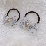 リバティリボン‎‪𓍯 ‬レジン ベビー キッズ ヘアゴム ヘアクリップ