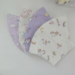 4枚セット子どもマスク(ユニコーンバブルとちびユニコーン )