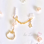 ［再販］ゆらゆらニャンコと星　イヤホンジャック&充電口アクセサリー